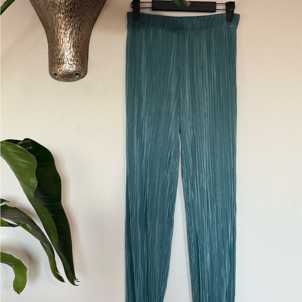 Zara Teal Straight Leg Pants